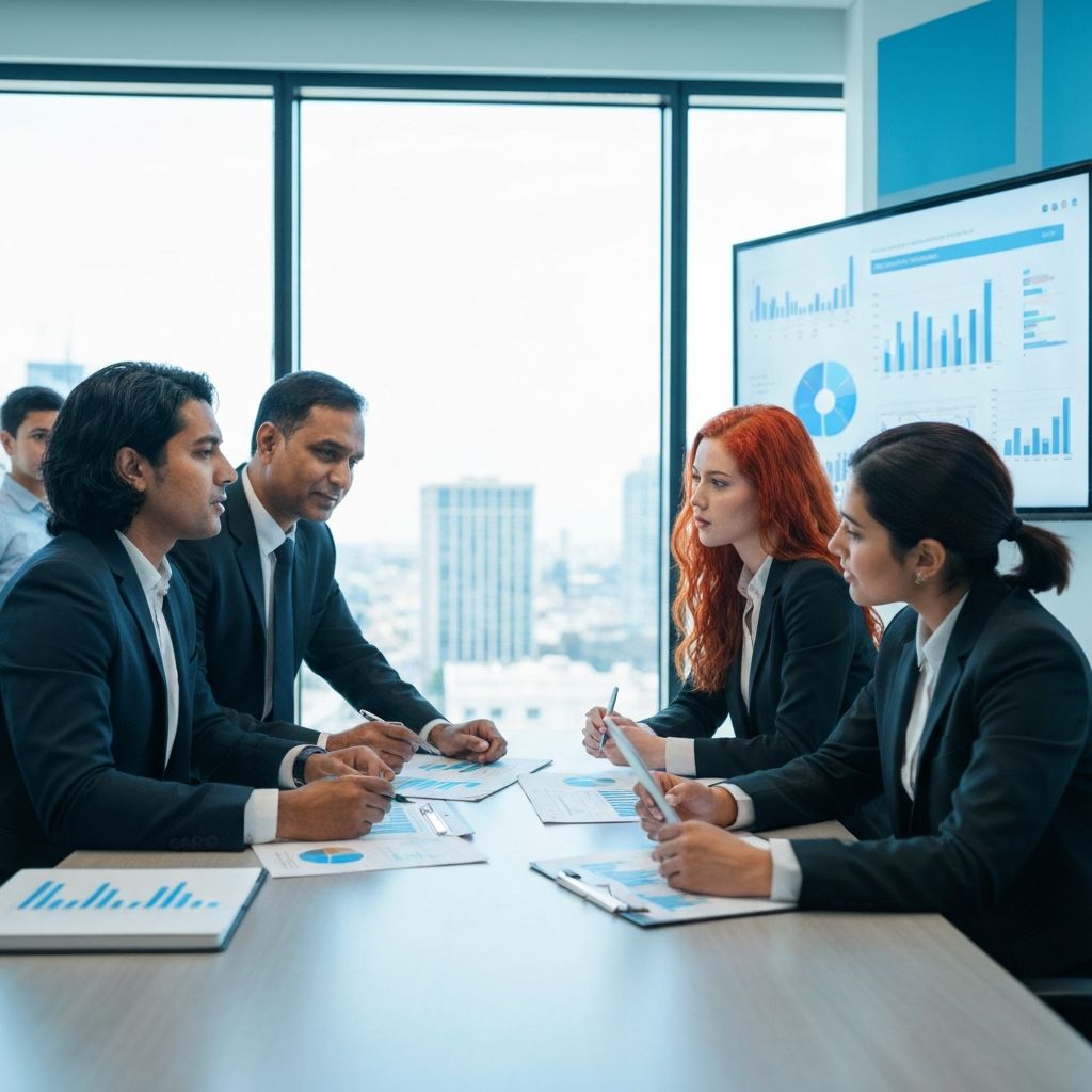 Equipe de consultores Arkan em reunião estratégica